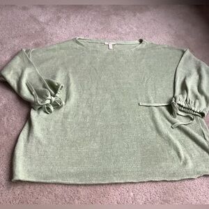 Eileen Fisher 100% organic linen , knit 3/4 sleeves  M/M